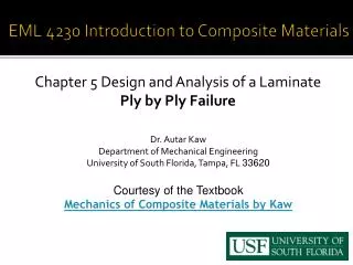 EML 4230 Introduction to Composite Materials