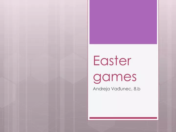 easter games