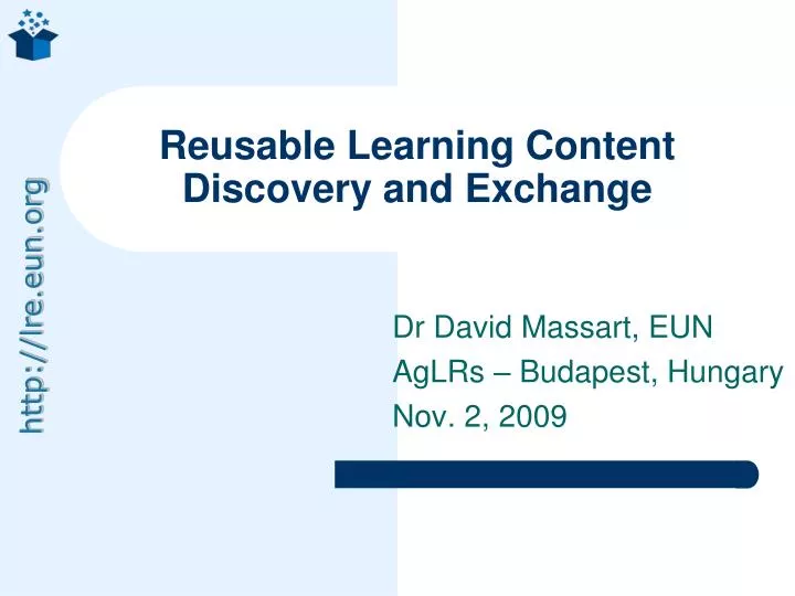 reusable learning content discovery and exchange
