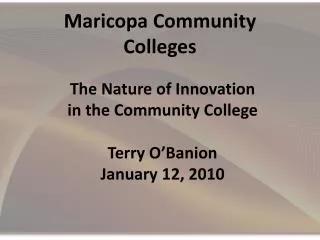 Maricopa Community Colleges