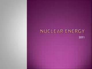 Nuclear Energy