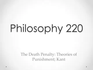 Philosophy 220