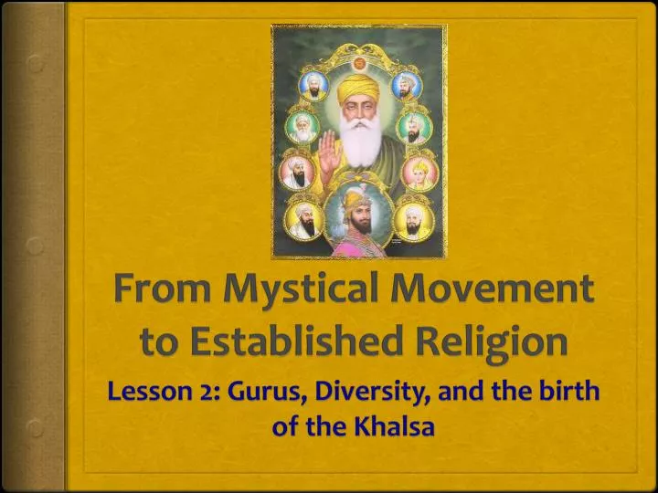 from mystical movement to established religion