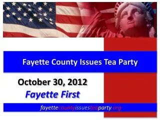 Fayette County Issues Tea Party