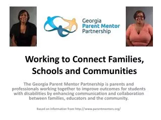working to connect families schools and communities