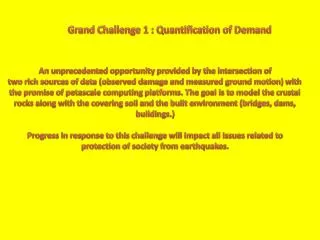 Grand Challenge 1 : Quantification of Demand