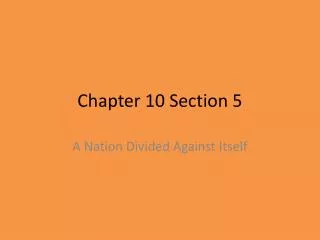 chapter 10 section 5