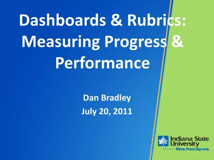dashboards rubrics measuring progress performance