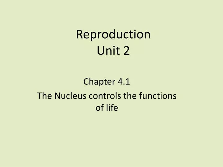 reproduction unit 2
