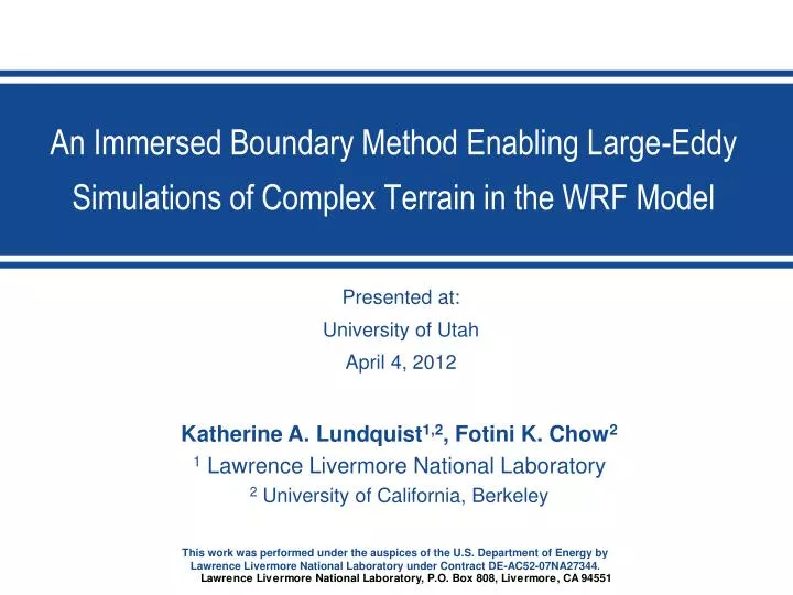 an immersed boundary method enabling large eddy simulations of complex terrain in the wrf model
