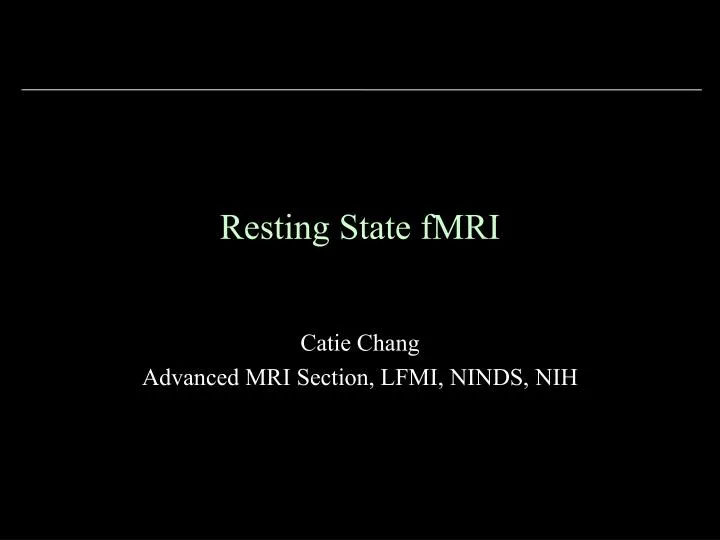 resting state fmri