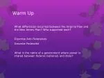 Understanding the Virginia and New Jersey Plans, Federalists vs. Anti-Federalists, and the Constitution - slide 1