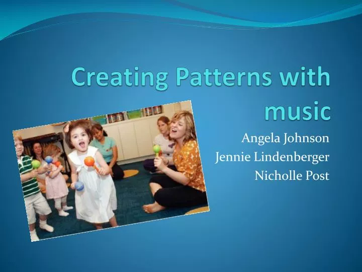 creating patterns with music