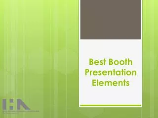 Best Booth Presentation Elements