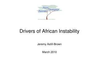 Drivers of African Instability