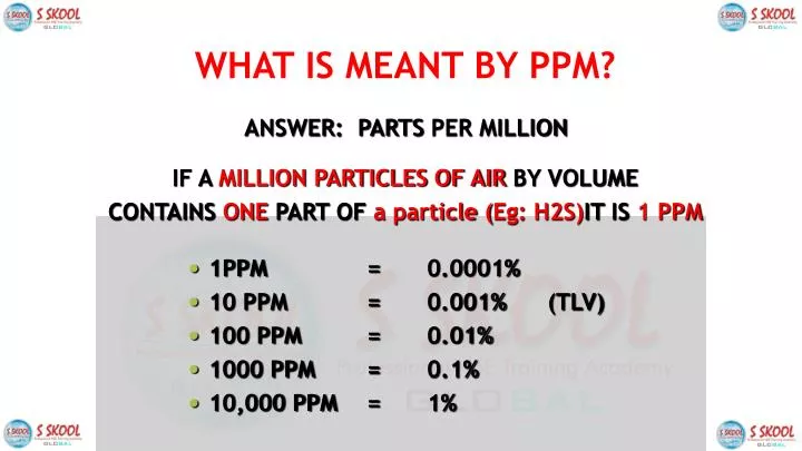 what is meant by ppm