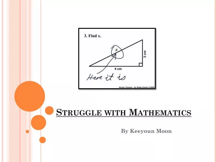 struggle with mathematics