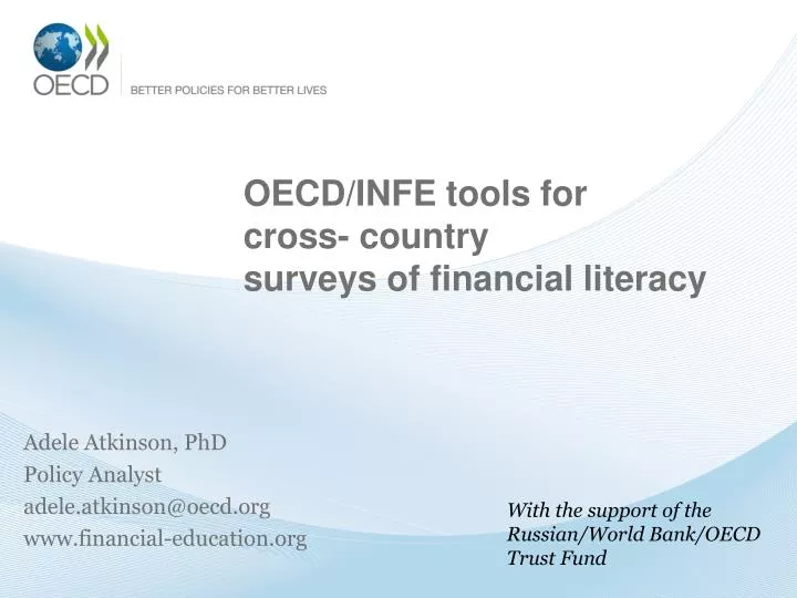 oecd infe tools for cross country surveys of financial literacy