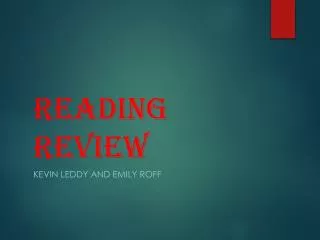 Reading Review