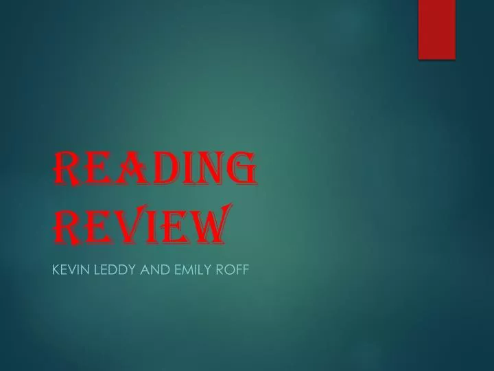 reading review