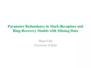 Parameter Redundancy in Mark-Recapture and Ring-Recovery Models with Missing Data