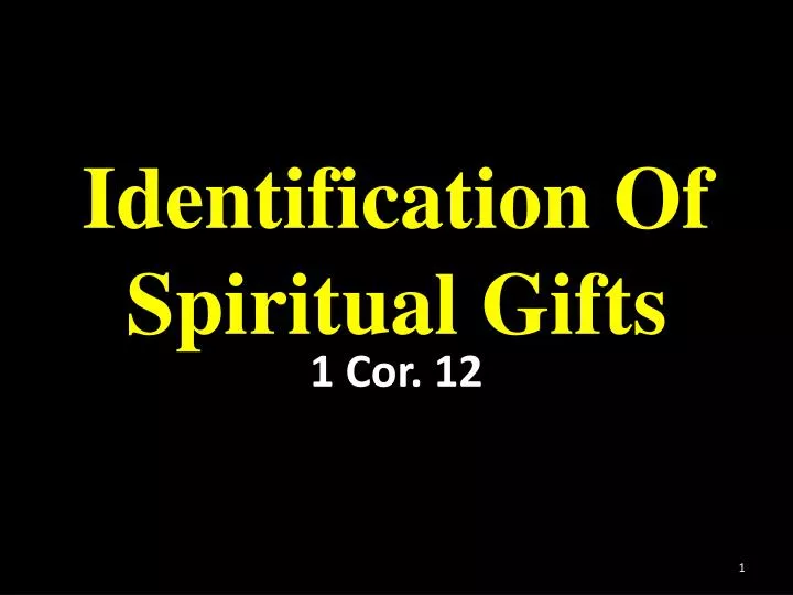 identification of spiritual gifts