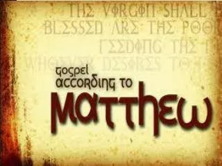 Matthew-Gospel Themes