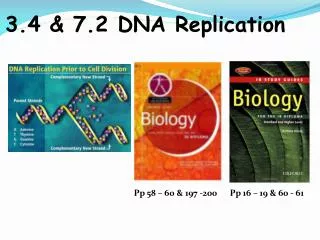 3.4 &amp; 7.2 DNA Replication