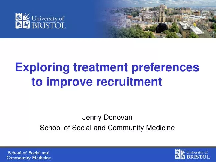 exploring treatment preferences to improve recruitment