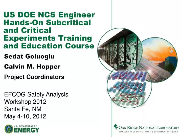 us doe ncs engineer hands on subcritical and critical experiments training and education course