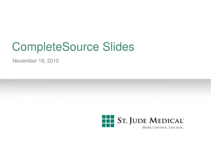 completesource slides