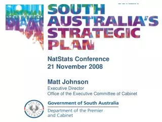 NatStats Conference 21 November 2008 Matt Johnson Executive Director