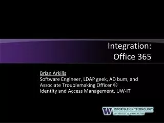 Integration: Office 365