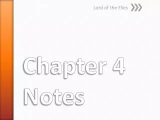 Chapter 4 Notes
