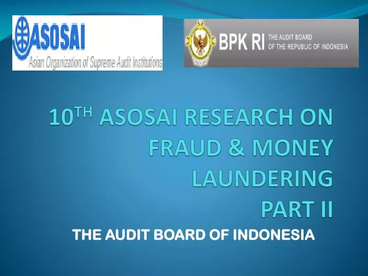 10 th asosai research on fraud money laundering part ii