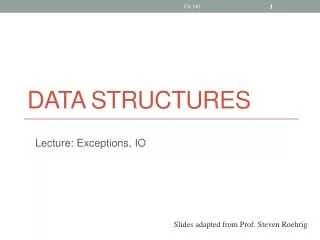 Data structures