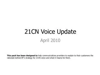 21CN Voice Update