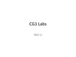 CG1 Labs
