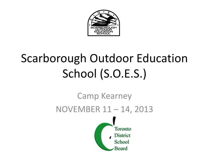 scarborough outdoor education school s o e s