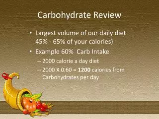 Carbohydrate Review