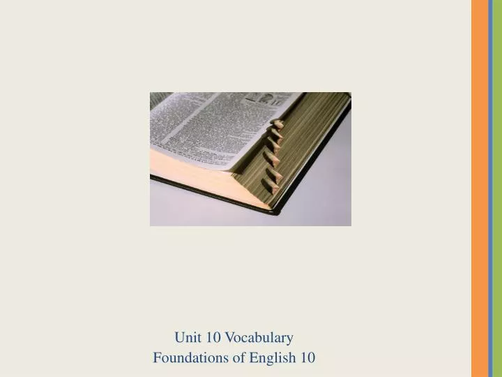 Sadlier Vocabulary Workshop Level A -- Unit 10 Powerpoint by Laur's ELA  Store