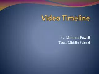 Video Timeline