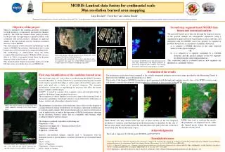 MODIS- Landsat data fusion for continental scale 30m resolution burned area mapping