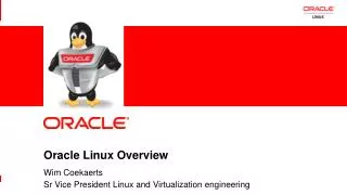 Oracle Linux Overview