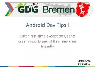 Android Dev Tips I