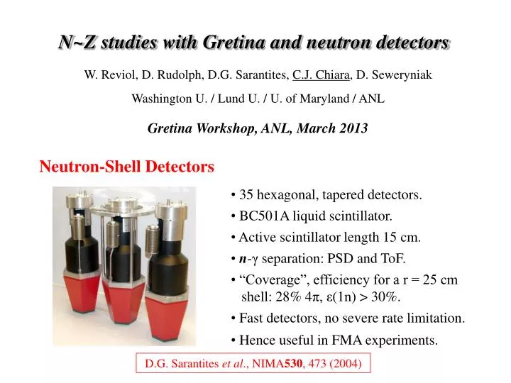 n z studies with gretina and neutron detectors