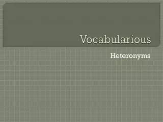 Vocabularious
