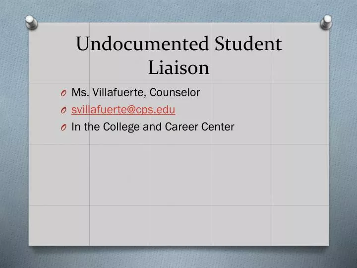 undocumented student liaison