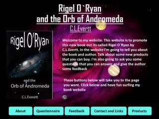 Rigel O`Ryan and the Orb of Andromeda