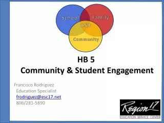 HB 5 Community &amp; Student Engagement